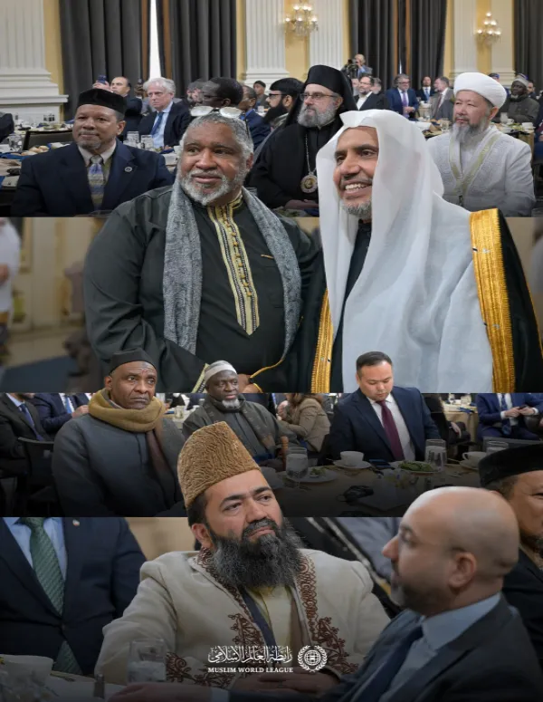 ‏"القياداتُ الإسلاميّةُ" التي حضرت حفل تكريم معالي الأمين العام من قبل الأعضاء: "الديمقراطيين" و"الجمهوريين" في الكونغرس الأمريكي لجهوده في "مكافحة الكراهية" و"تعزيز التعايش بين المجتمعات الدينية"، معتبرةً ذلك تكريماً لها، ودعماً قوياً لمواجهة حملات: "الإسلاموفوبيا":