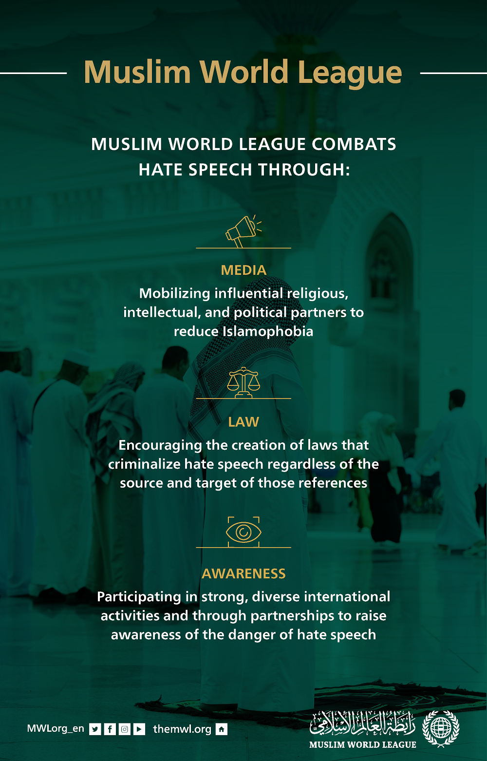 MWL combats hate speech through media, law and awareness.