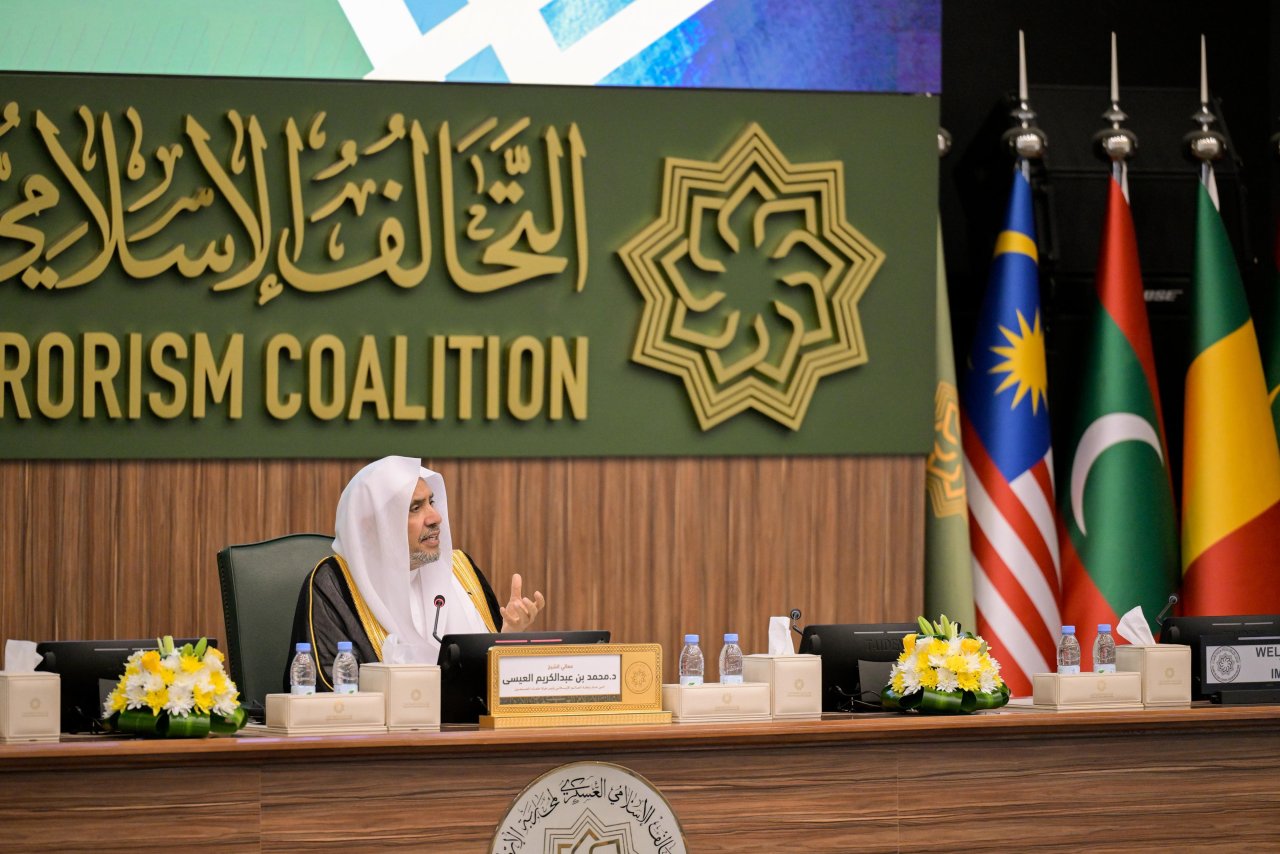 الأمين العام لرابطة العالم الإسلامي يحاضر في مقرّ &quot;التحالف الإسلامي العسكري لمحاربة الإرهاب&quot;