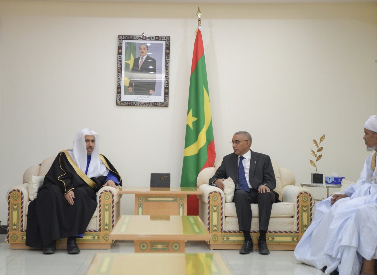 ‏رئيسُ الوزراء الموريتاني المهندس يحيى بن حدَّامين يستقبلُ أمين عام رابطة العالم الإسلامي‬⁩، حيث جرى بحثُ عددٍ من الموضوعات ذات الاهتمام المشترك .