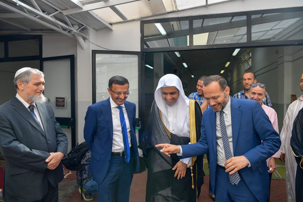 زيارة د.العيسى لمسجد التقوى في فلورنسا ولقاءه عدداً من القيادات الإسلامية في المدينة