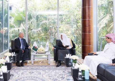 His Excellency Sheikh Dr. Mohammad Al-Issa Meets Algerian Ambassador