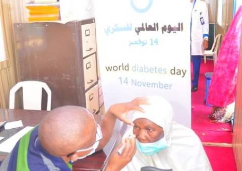 The Muslim World League organized free healthcare screenings and trainings for providers at the various hospitals