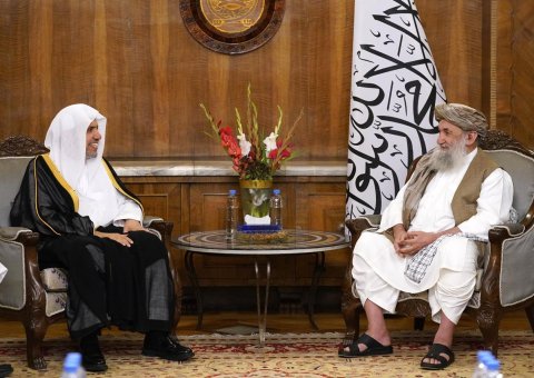On the Occasion of a Grand Official Reception Marking the MWL’s First-Ever Visit to Afghanistan  The Prime Minister of Afghanistan Receives the Secretary-General of the MWL in the Capital, Kabul