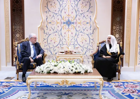 El Secretario General, Presidente de la Comisión de Ulemas, Sheij Mohammed Al-Issa, recibió en La Meca a la delegación del Consejo de Coordinación Europeo (AMMALE)