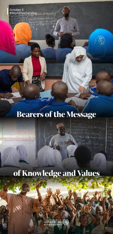The Muslim World League supports teachers in their mission to instill values, foster awareness, and share knowledge, recognizing that empowering teachers is an investment in future generations.