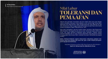 Nilai-nilai Islam kita menjunjung tinggi prinsip toleransi dan perdamaian, yang membawa kebaikan bagi semua.