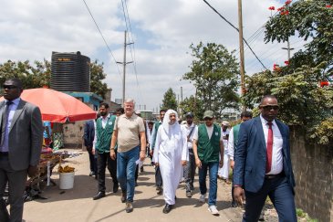 His Excellency Sheikh Dr. Mohammed Alissa, Secretary-General of the MWL and Chairman of the Organization of Muslim Scholars, visited the development project overseen by the Muslim World League in Kenya