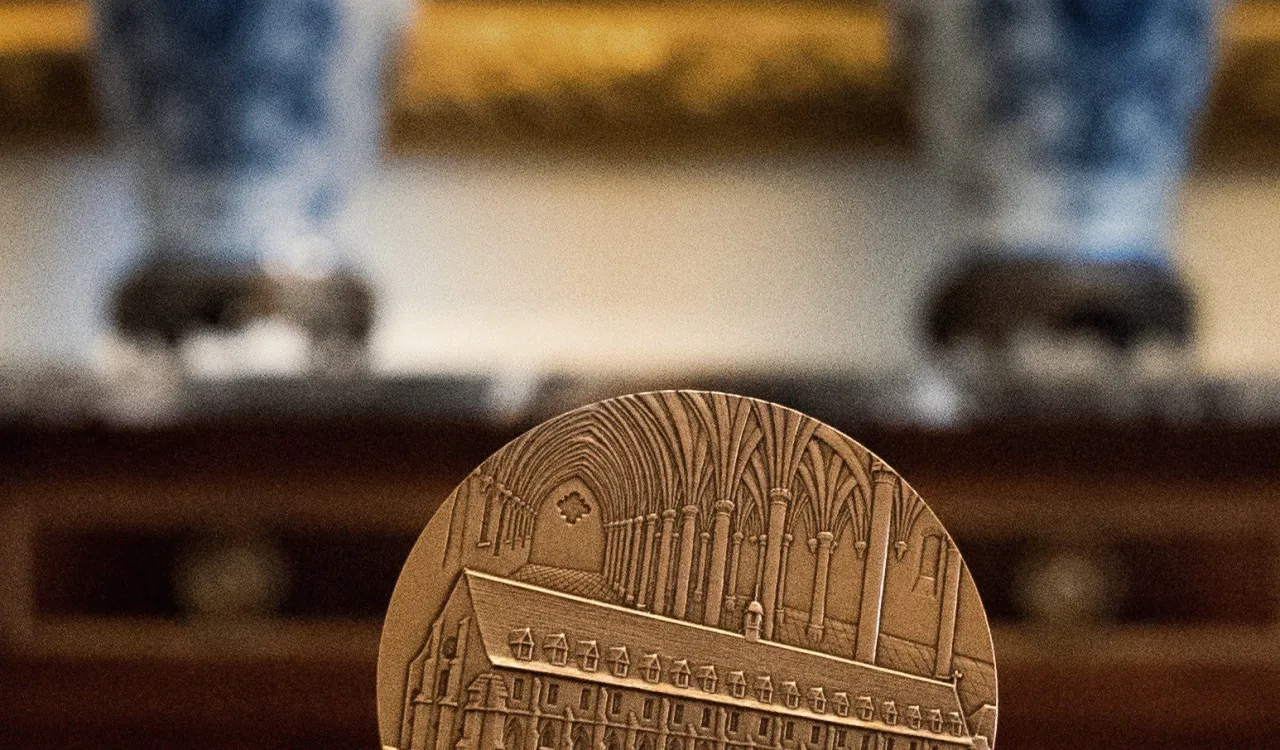 HE Dr. Mohammad Alissa received a medal from the Collège of Bernardins for his efforts to promote peace and solidarity between world religions
