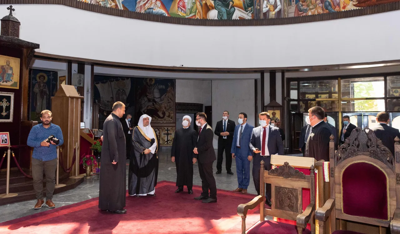 La cathédrale de Skopje capitale de la Macédoine du Nord a apprécié la visite de Mohammad Alissa