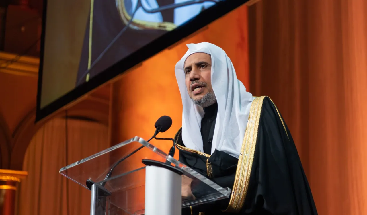 معالي الشيخ د. محمد العيسى‬⁩ في كلمته الافتتاحية لملتقى القيادات الإسلامية بأمريكا الشمالية والجنوبية الذي نظمته الرابطة في العاصمة واشنطن