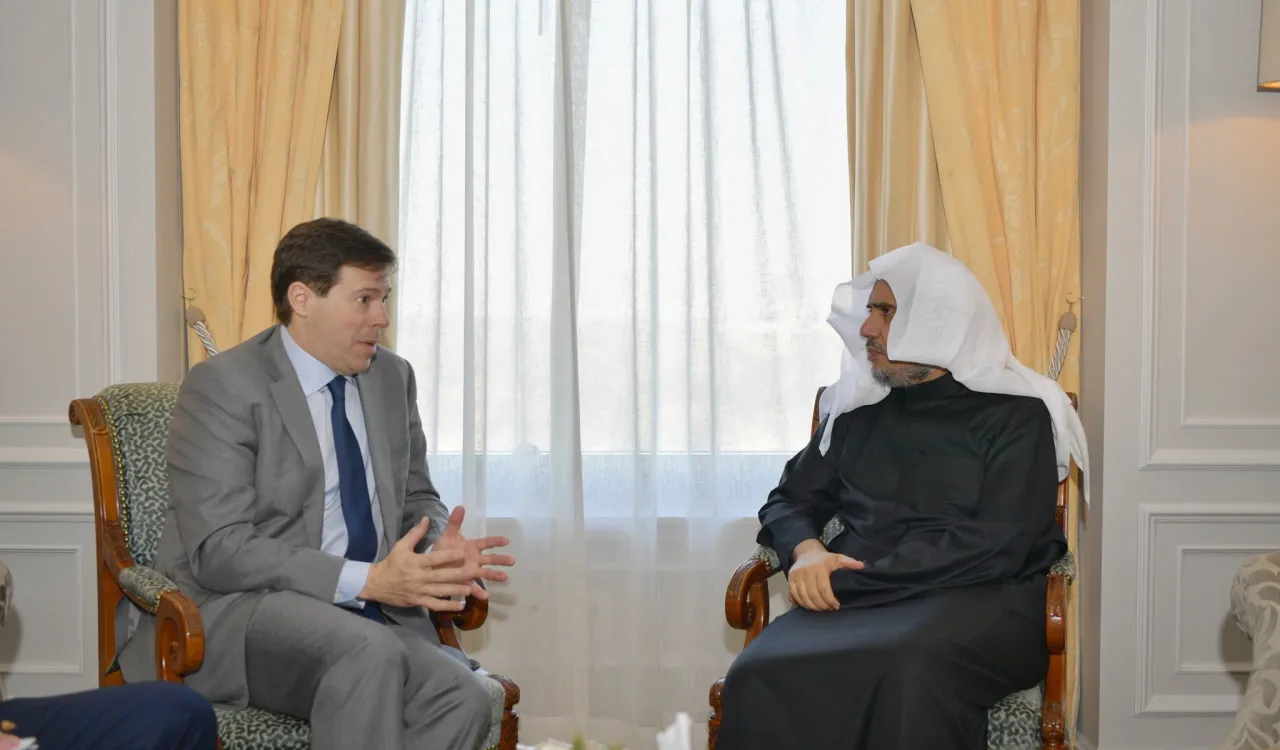 in NewYork Dr. Alissa receives Ambassador Mark Wallace, CEO of Counter Extremist Project