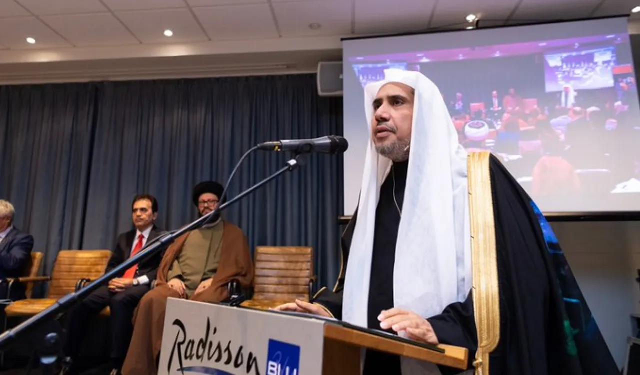 HE Dr. Mohammad Alissa at the Symposium for the Unifying Human Brotherhood: "National unity begins with the realization oof national goodwill that respects religious, cultural & ethnic diversity"