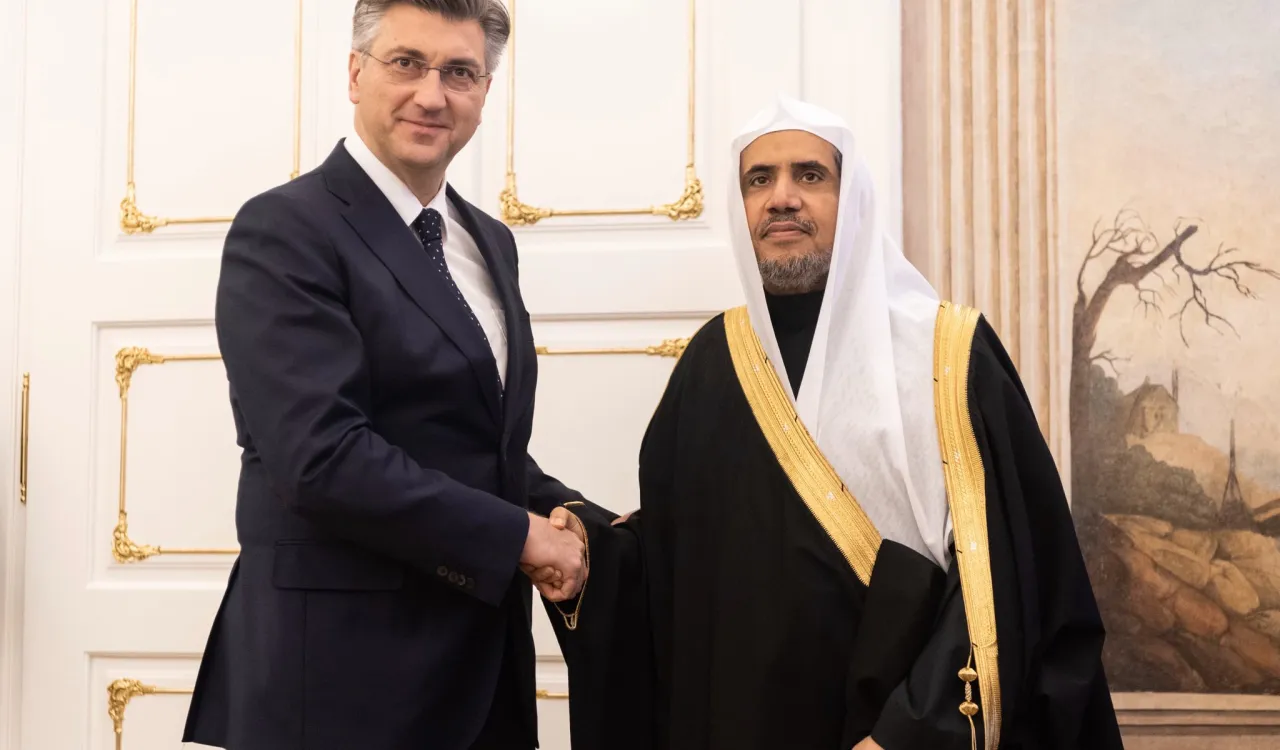 کروشیا کے وزیر اعظم نے عزت مآب شیخ ڈاکٹر محمد العیسی سے حکومتی ہیڈ کوارٹر میں ملاقات کی