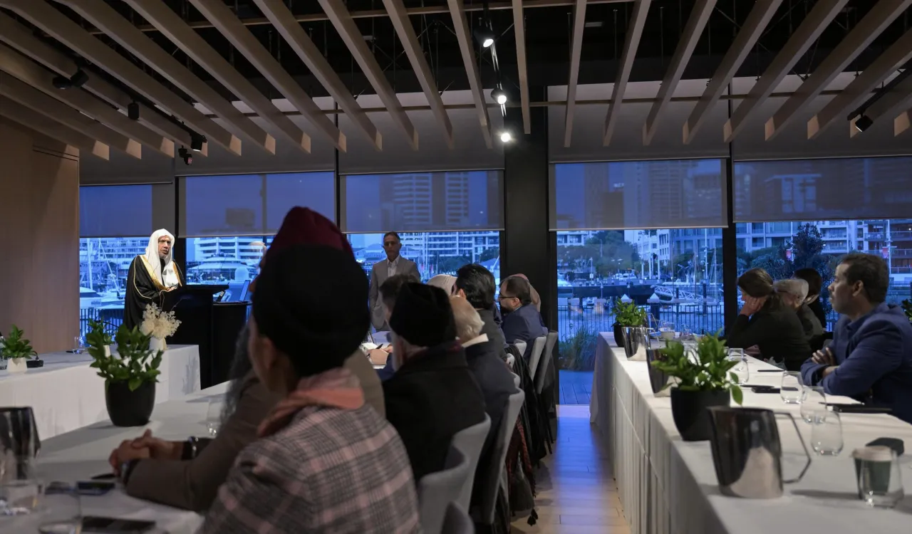 Religious diversity leaders in New Zealand hosted H.E. Sheikh Dr. Mohammed Al-Issa, at the Forum on Citizenship and Shared Living, attended by representatives of various faiths and a number of prominent community figures from across New Zealand