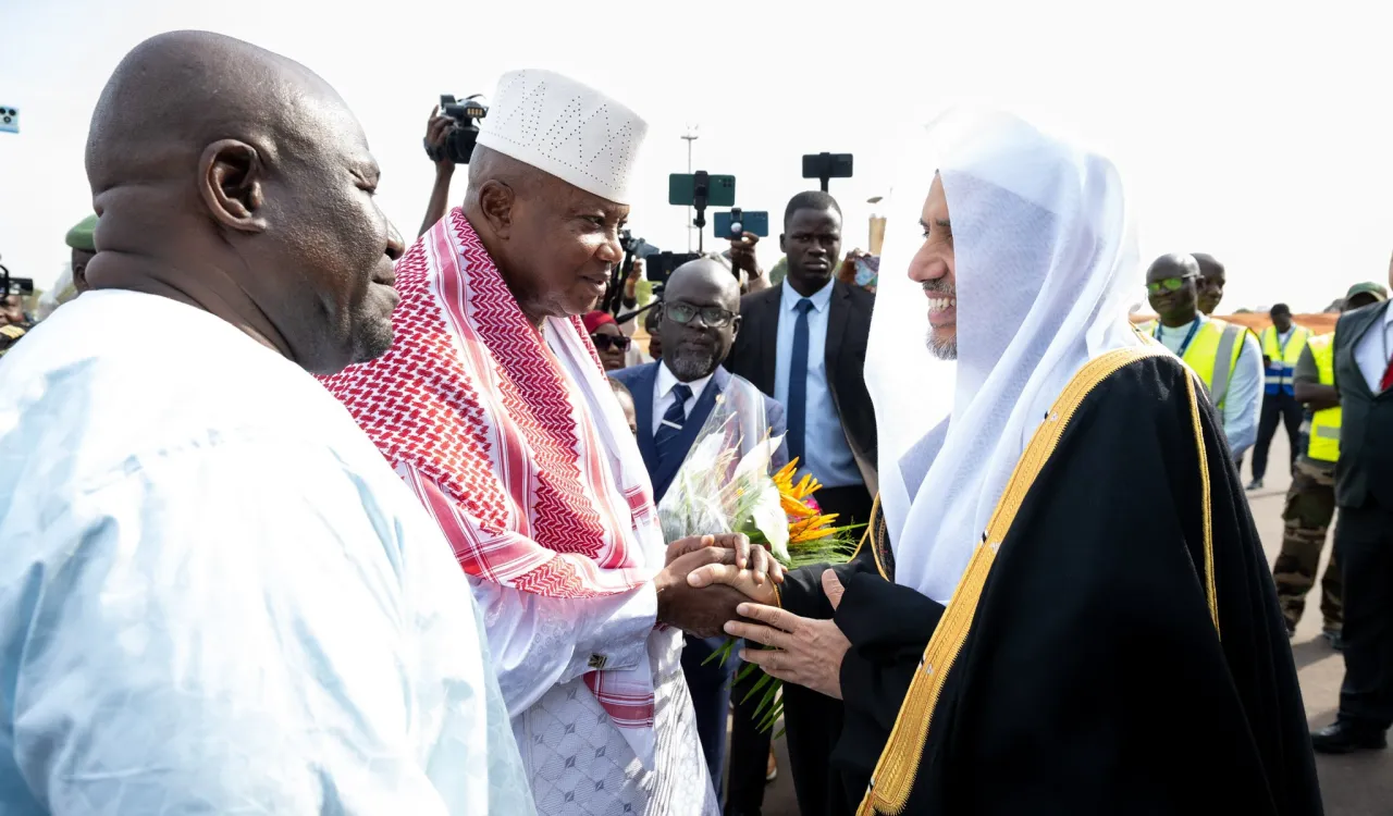 Led by His Excellency Sheikh Dr. Mohammed Al-issa  , Secretary-General of the Muslim World League (MWL), the MWL delegation has arrived in the Republic of Guinea-Bissau.