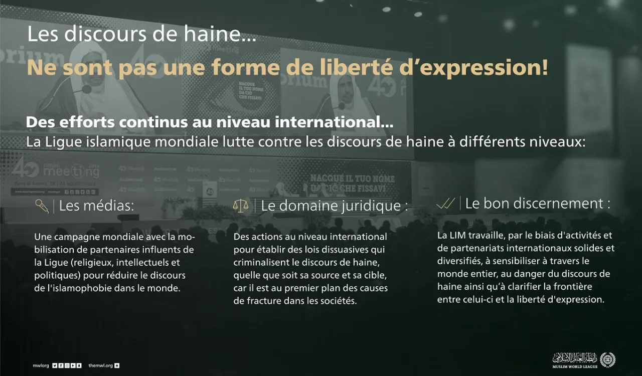 Le discours de haine n’est pas la liberté d’expression !