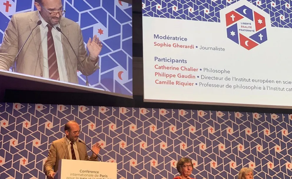 "La culture issue des religions, leurs trésors symboliques et leurs oeuvres d'art doivent être mieux connus et mieux transmis" selon Philippe Gaudin, directeur de l' IESR_EPHE Ligue Islamique Mondiale paixet solidarite