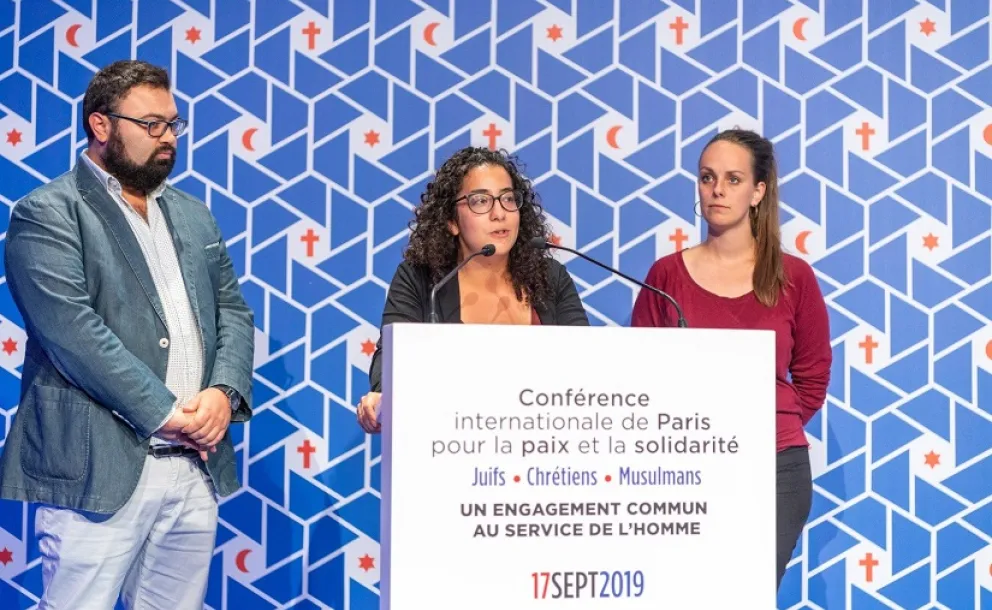 A la Conférence internationale de Paris pour la paix et la solidarité, trois jeunes de Asso Co Coexister partagent leurs histoires de foi CIP2019 Coexister Paixet solidarité