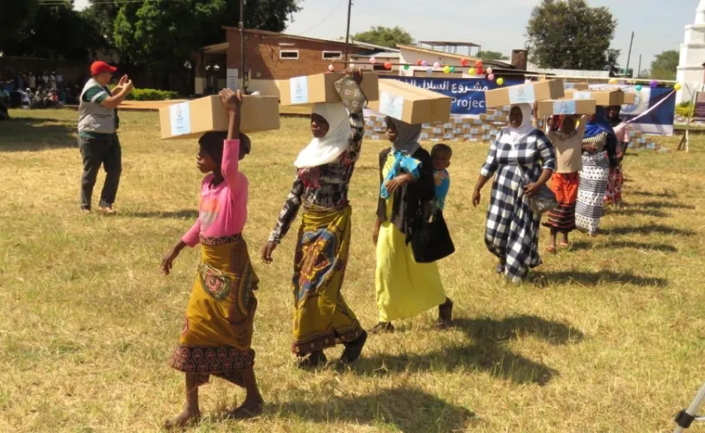 La LIM a travaillé en étroite collaboration avec les populations malawiennes pour atténuer l'impact du COVID19, notamment par la distribution de paniers alimentaires.