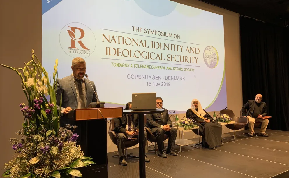 Lors du colloque sur l'identité nationale et la sécurité idéologique NIIS2019 at anouar touimi a souligné l'importance de la tolérance et de la cohésion au sein de l'identité nationale. LIM Danemark.