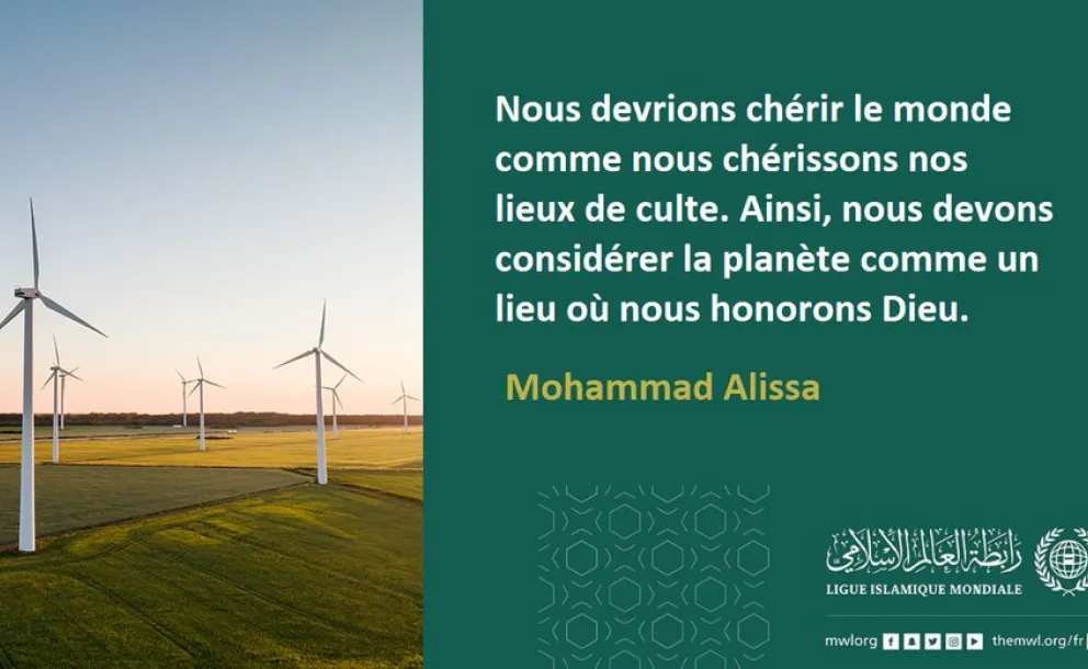 Alors que des discussions politiques autour du changement climatique se multiplient, Mohammad Alissa considère nécessaire d’inclure la religion dans ces débats.