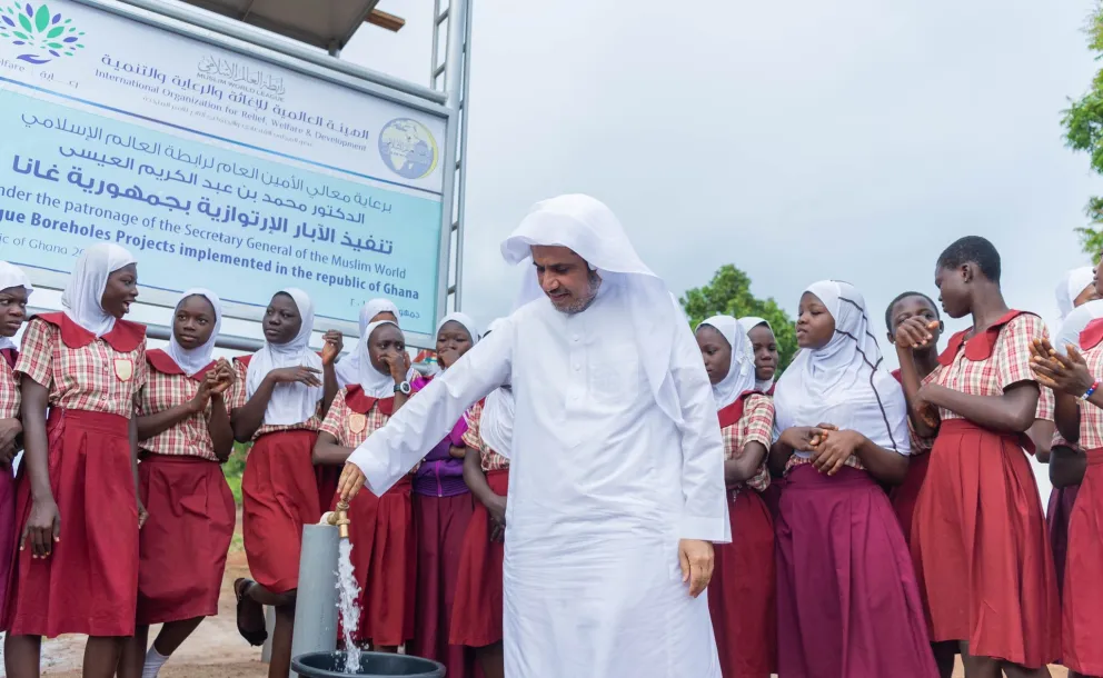 Le D.Mohammad Alissa inaugure un projet de distribution d’eau pour les familles démunies dans certaines provinces du Ghana La Ligue Afrique