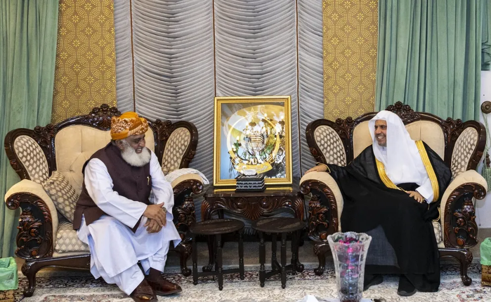 Mohammad Alissa rencontre à Islamabad cheikh Maulana Fazlur Rahman, Pdt de l’Association des savants musulmans