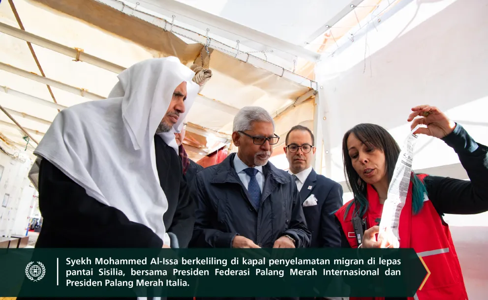 Yang Mulia Sekretaris Jenderal LMD, Syekh Dr. Mohammed Alissa, bertemu dengan Yang Mulia Presiden Federasi Internasional Perhimpunan Palang Merah dan Bulan Sabit Merah