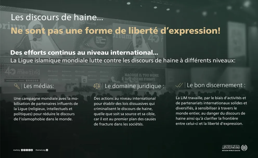 Le discours de haine n’est pas la liberté d’expression !