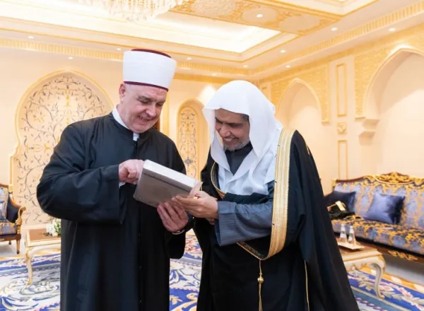 د. العيسى يستقبل الأمين العام لمنظمة التعاون الإسلامي وفضيلة مفتي البوسنة والهرسك