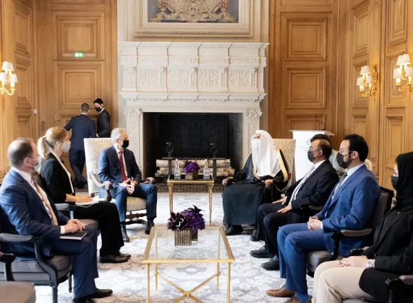 Mohammad Alissa a rencontré l’ancien premier ministre britannique Tony Blair.