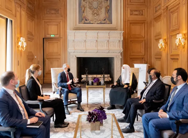 Mohammad Alissa a rencontré l’ancien premier ministre britannique Tony Blair.