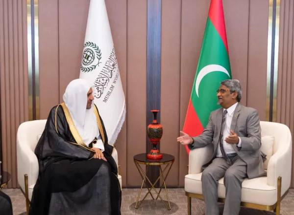 Le Secrétaire général de la Ligue islamique mondiale a conduit une délégation en visite officielle Maldives à l'invitation du président maldivien