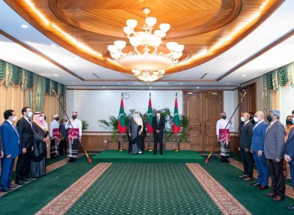 Le Secrétaire général de la Ligue islamique mondiale a conduit une délégation en visite officielle Maldives à l'invitation du président maldivien