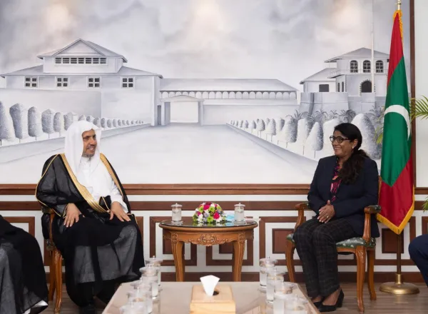 Le Secrétaire général de la Ligue islamique mondiale a conduit une délégation en visite officielle Maldives à l'invitation du président maldivien