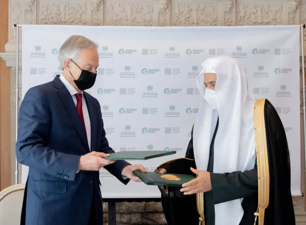 Mohammad Alissa a rencontré l’ancien premier ministre britannique Tony Blair.