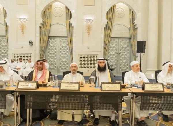 ‏معالي الشيخ د. ⁧‫محمد العيسى‬⁩ يفتتح مساء اليوم أعمال ندوة "خدمة الوحيين" التي تنظمها ⁧‫رابطة العالم الإسلامي‬⁩ مع هيئتها العالمية للكتاب والسنة في ⁧‫مكة المكرمة