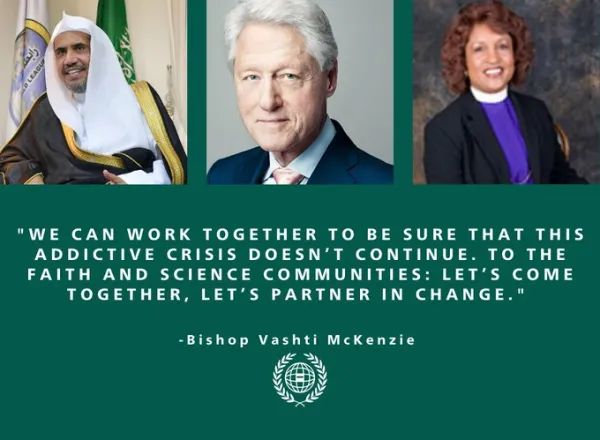 HE Dr. Mohammad AlIssa said that religious groups must take a multi-faceted approach to overcome the opioid addiction