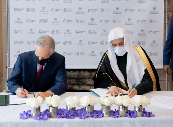 Mohammad Alissa a rencontré l’ancien premier ministre britannique Tony Blair.