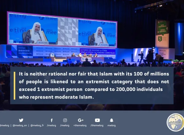 Dr. Alissa speaking about the Muslim World thru recommendation by the organizers of the largest world gathering in Rimini Italy