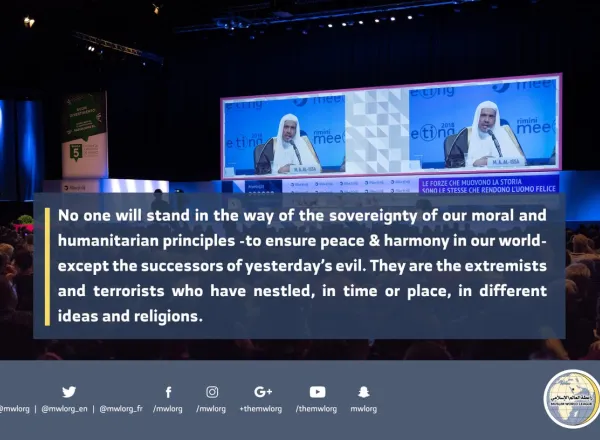 Dr. Alissa speaking about the Muslim World thru recommendation by the organizers of the largest world gathering in Rimini Italy