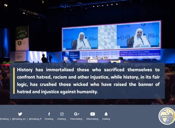 Dr. Alissa speaking about the Muslim World thru recommendation by the organizers of the largest world gathering in Rimini Italy
