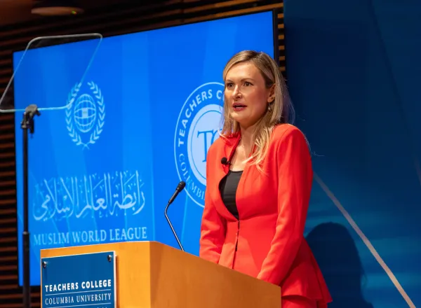 جامعة كولومبيا العريقة تستضيف في مقرها بنيويورك ندوة دولية لمعالي الأمين العام د. محمد العيسى حول القضاء على الكراهية