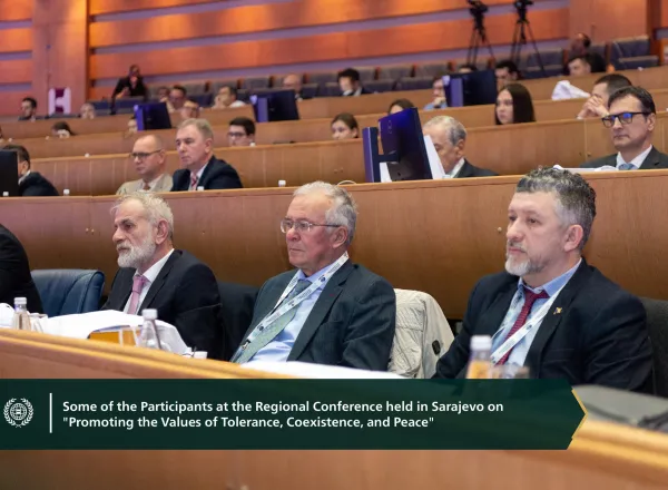 His Excellency Sheikh Dr. Mohammed Al-Issa, Secretary-General of the MWL and Chairman of the Organization of Muslim Scholars, joined the Bosnian president in opening the regional conference