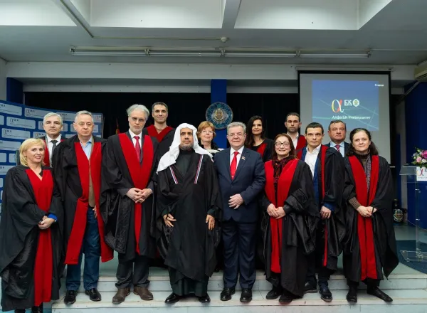 His Excellency Dr. Al-Issa receives an honorary doctorate, in the field of Science from Alfa BK University in Belgrade