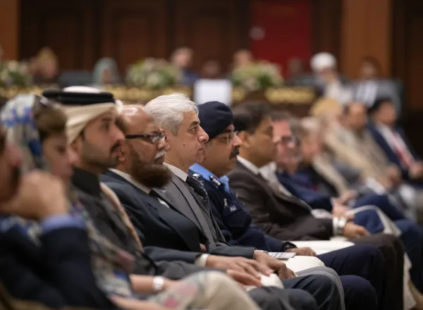 Le Secrétaire général, Président de l’Organisation des savants musulmans, cheikh Mohammed Al-Issa lors du lancement de la conférence EducationDesFilles dans les sociétés musulmanes depuis la capitale pakistanaise, Islamabad :